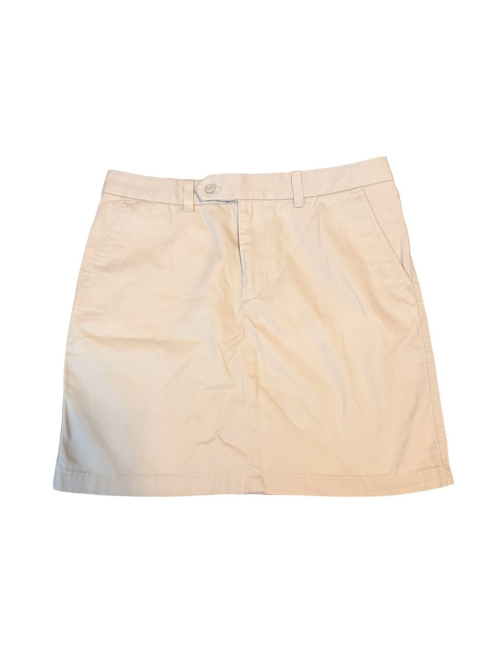 Ralph Lauren sport chino khaki 4 pocket Beige Cotton A-Line Skirt size 6